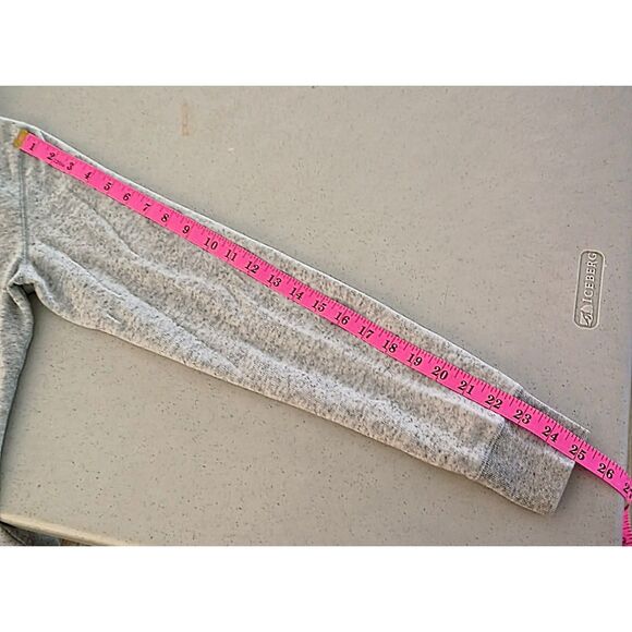 VS PINK Gray Zip-Up Hoodie – Size M (LOVE PINK Back) - Picture 4 of 11